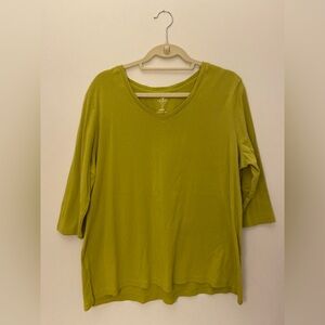 ST JOHNS BAY Long sleeve v-neck blouse Size 1X